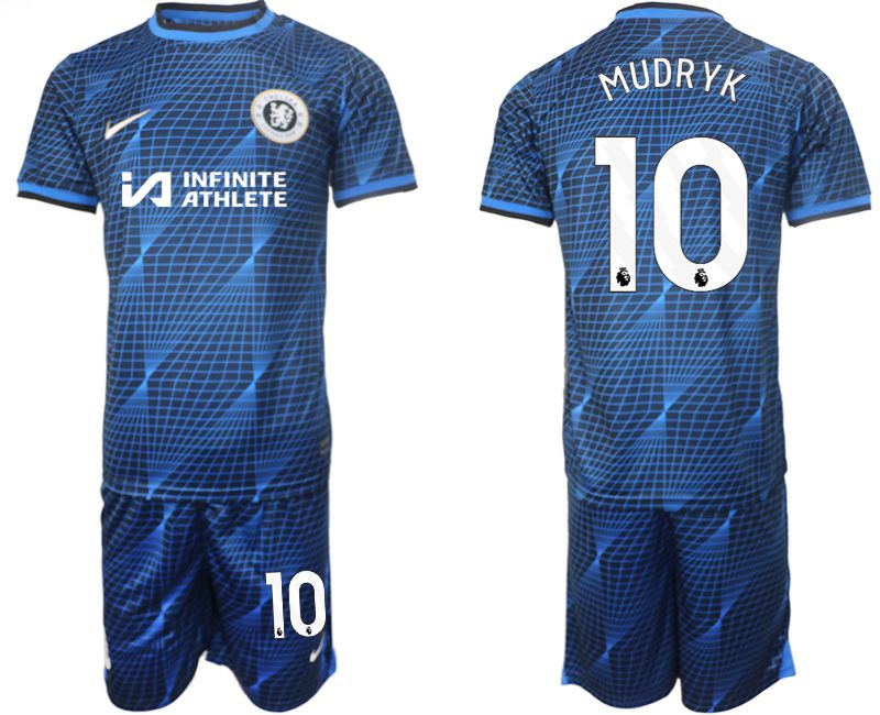 Men 2023-2024 Club Chelsea away blue #10 Soccer Jersey